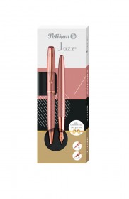 Zestaw piśmienniczy Pelikan pióro wieczne i długopis Jazz Noble Elegance, różowe złoto