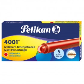 Naboje do pióra wiecznego Pelikan 4001 GTP/6 długie czerwone